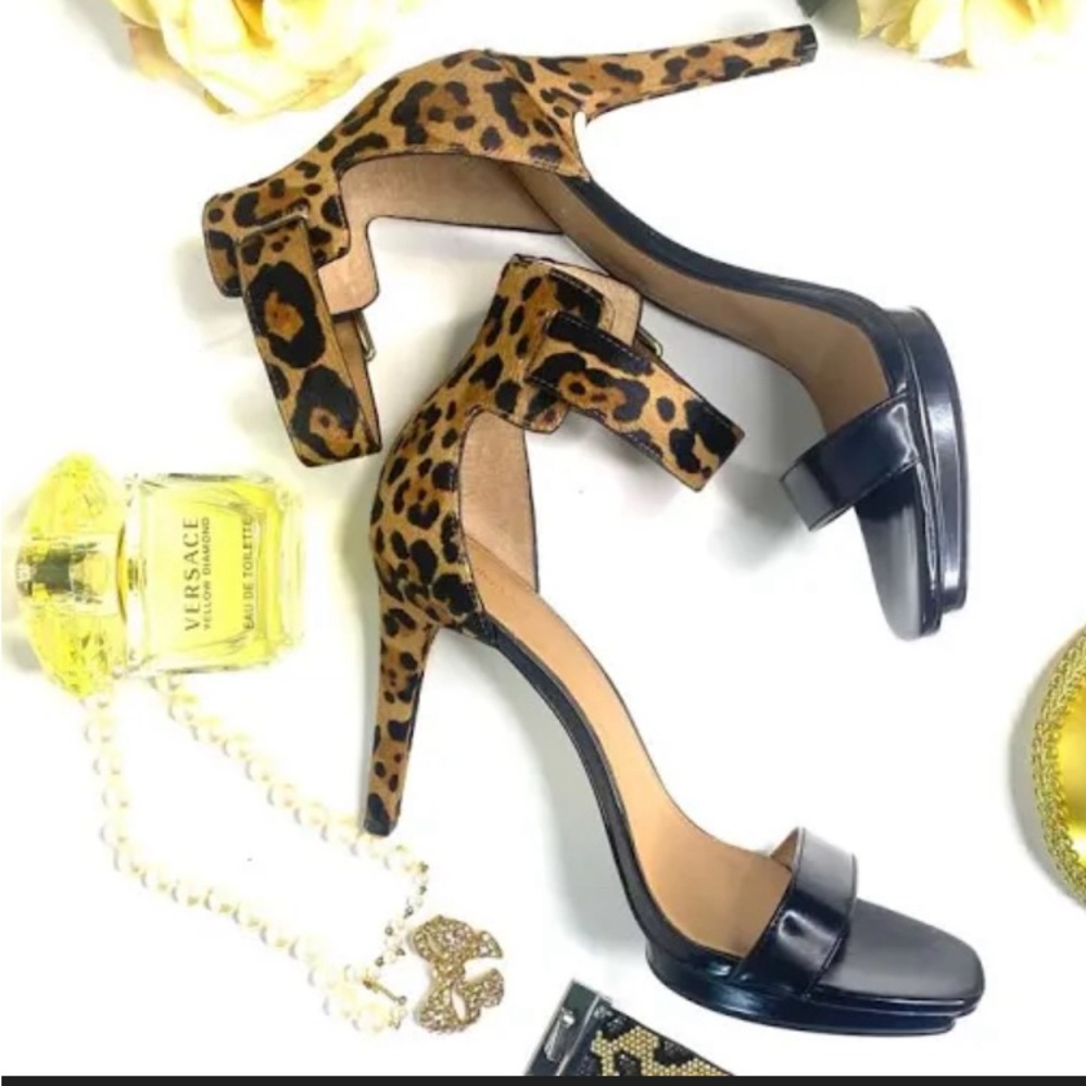 Calvin Klein cheetah heels